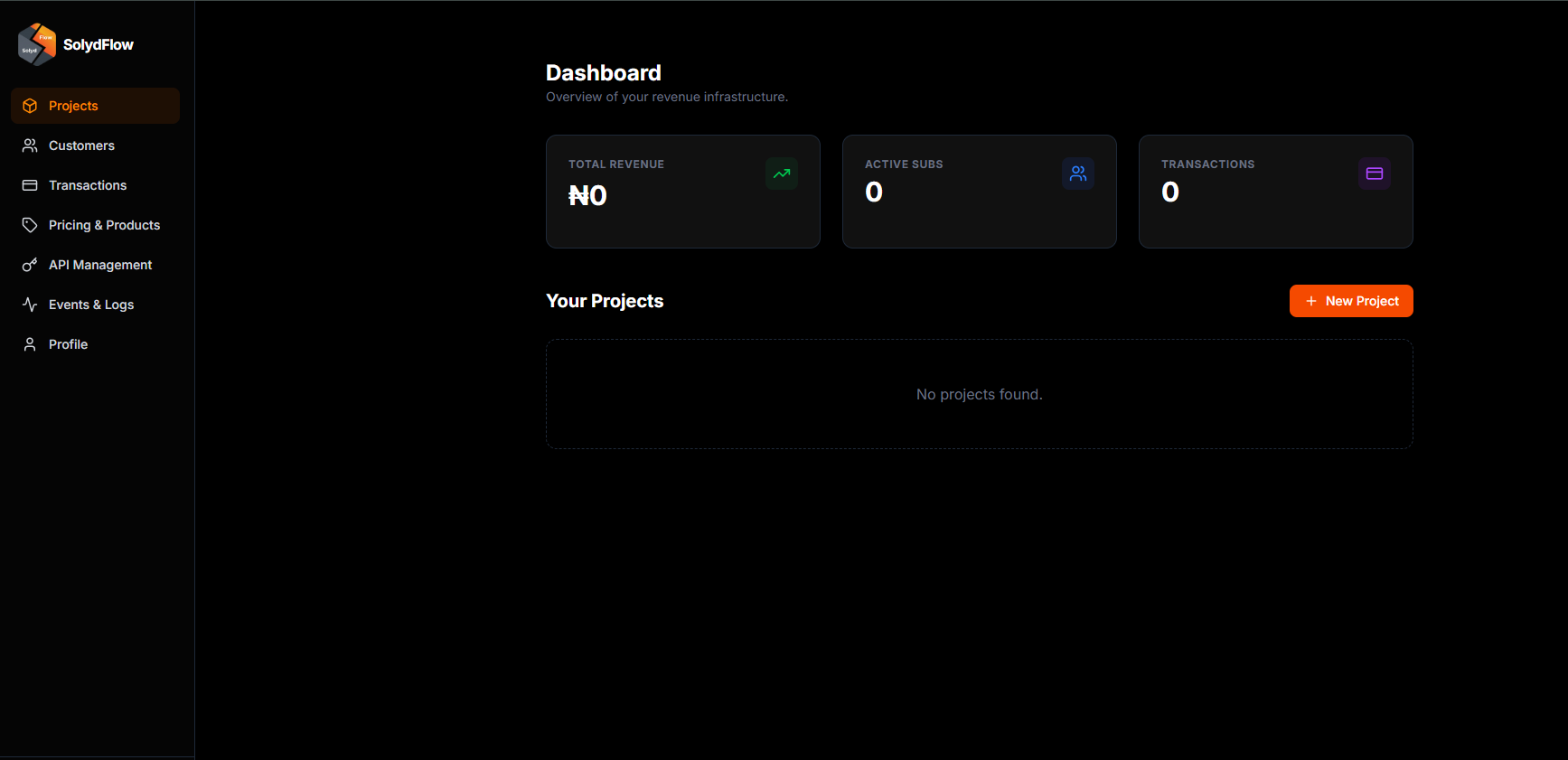SolydFlow Dashboard